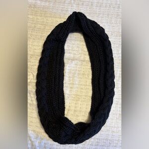 Black Knit Infinity Scarf